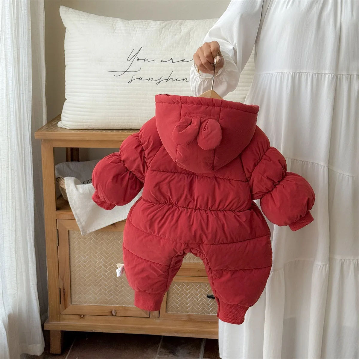 0-2세 여아용 티엔드 겨울용 면 재킷, 고탄력 따뜻한 안감, 지퍼 잠금, 캐주얼 웨어