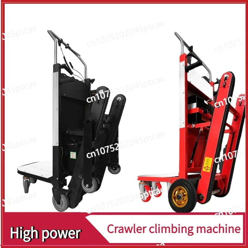 

250-400KG Silent Electric Stair Climbing Vehicle Cargo Handling Cart Crawler-Type Up and Down Stair Climber Folding