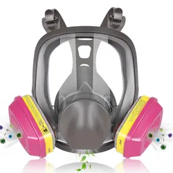 6800 gas mask full face respirator] paint mask for painting, machine polishing, welding and other work protection, Gas Mask