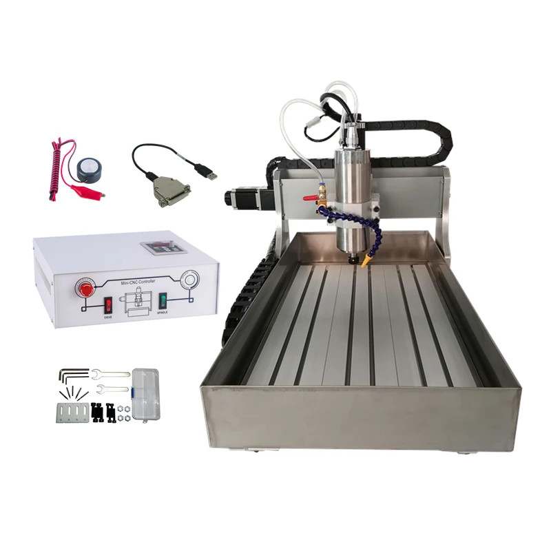 CNC Router Engraver 3040 800W 1500W 2.2KW USB Milling Machine with Water Tank for Metal Stone Wood Working Work At Office & Home