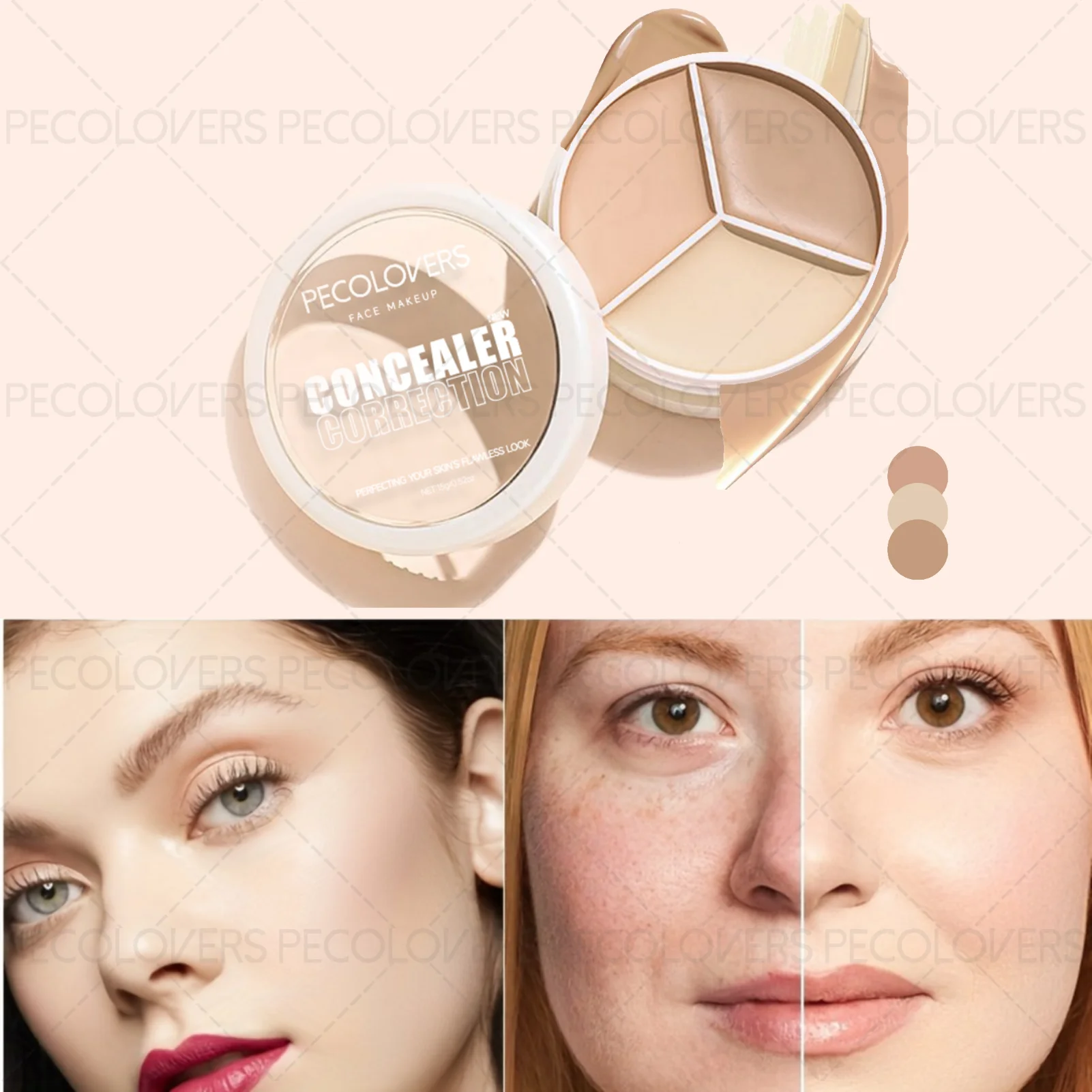 1Pc Multi-Use Concealer - Waterproof, All Skin Tone Match, Perfect for Covering Blemishes, Tattoos, and Dark Circles