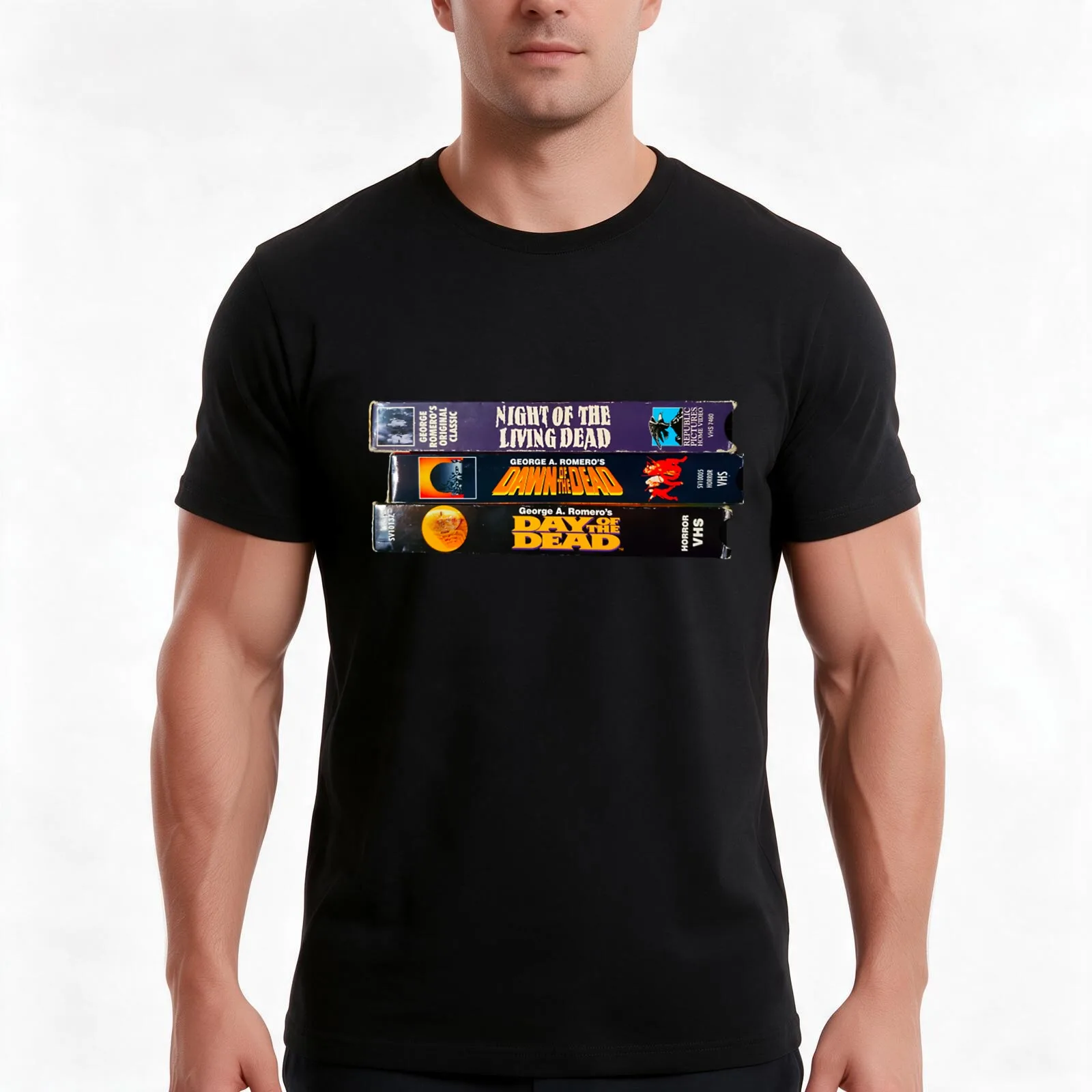DEAD TRILOGY T-Shirt Summer Casual Cotton Tee Oversized Streetwear Tops Vintage Graphic Print Loose Fit Short Sleeve