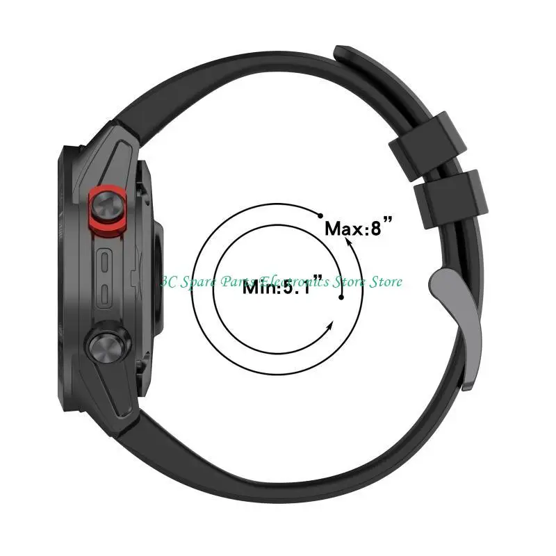 

12 % быстрого выпуска SmartWatch Loop Silicone Bracelet Bracelet, подходящий для ​​6x Fenix3 Comense Strap