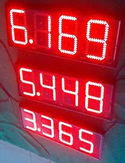 IP65 Rated Screen Display and Sign Board Digital Poster Specification Best Price Outdoor Price Sign Digits Display
