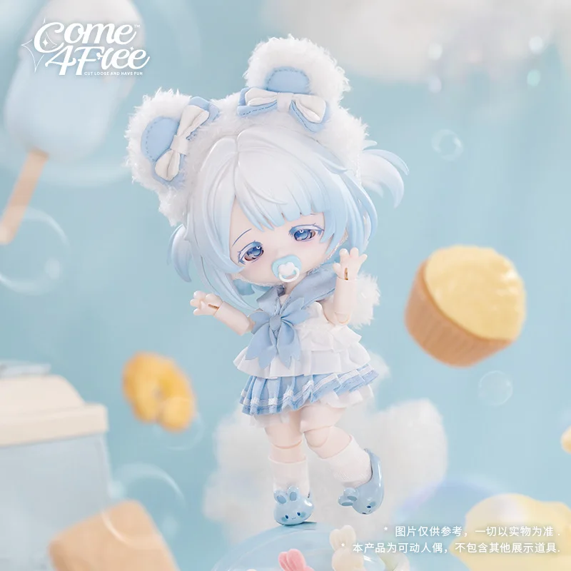 

Come4free Milk Cake Dream Puff Series Blind Box Doll 12 Minute Mobile Dress-Up Bjd Collectible Ornament Birthday Gift For Kids