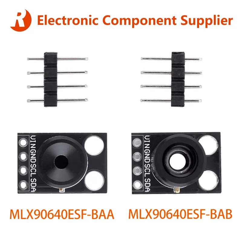 MLX90640 MLX90640ESF-BAA/BAB Misurazione della temperatura a infrarossi 32*24 Modulo sensore a matrice di punti Imaging a infrarossi Termocamera IR