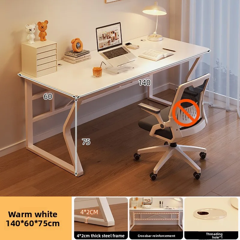 

Устойчивый домашний письменный стол для студентов, для спальни, для учебы, для съемного жилья, простой длинный рабочий стол-верстак