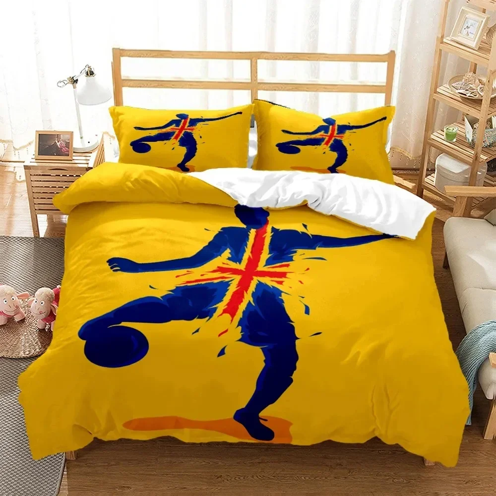 

Soccer Football Supplies Set Duvet Cover Set Bedding Sets For Adults Bed With Pillowcases No Filling Luxury Birthday Gifts