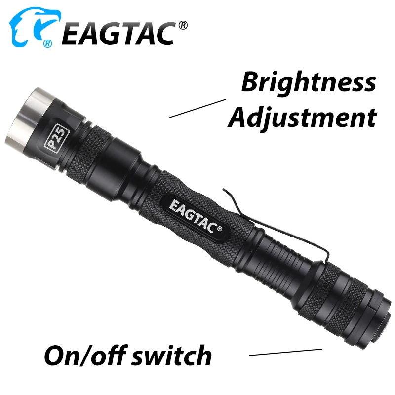 EAGTAC P25A2 XML2 CW NW Nichia519 365nm 39nm UV LED مصباح يدوي قابل للاستبدال قطرة في وحدة بطارية AA