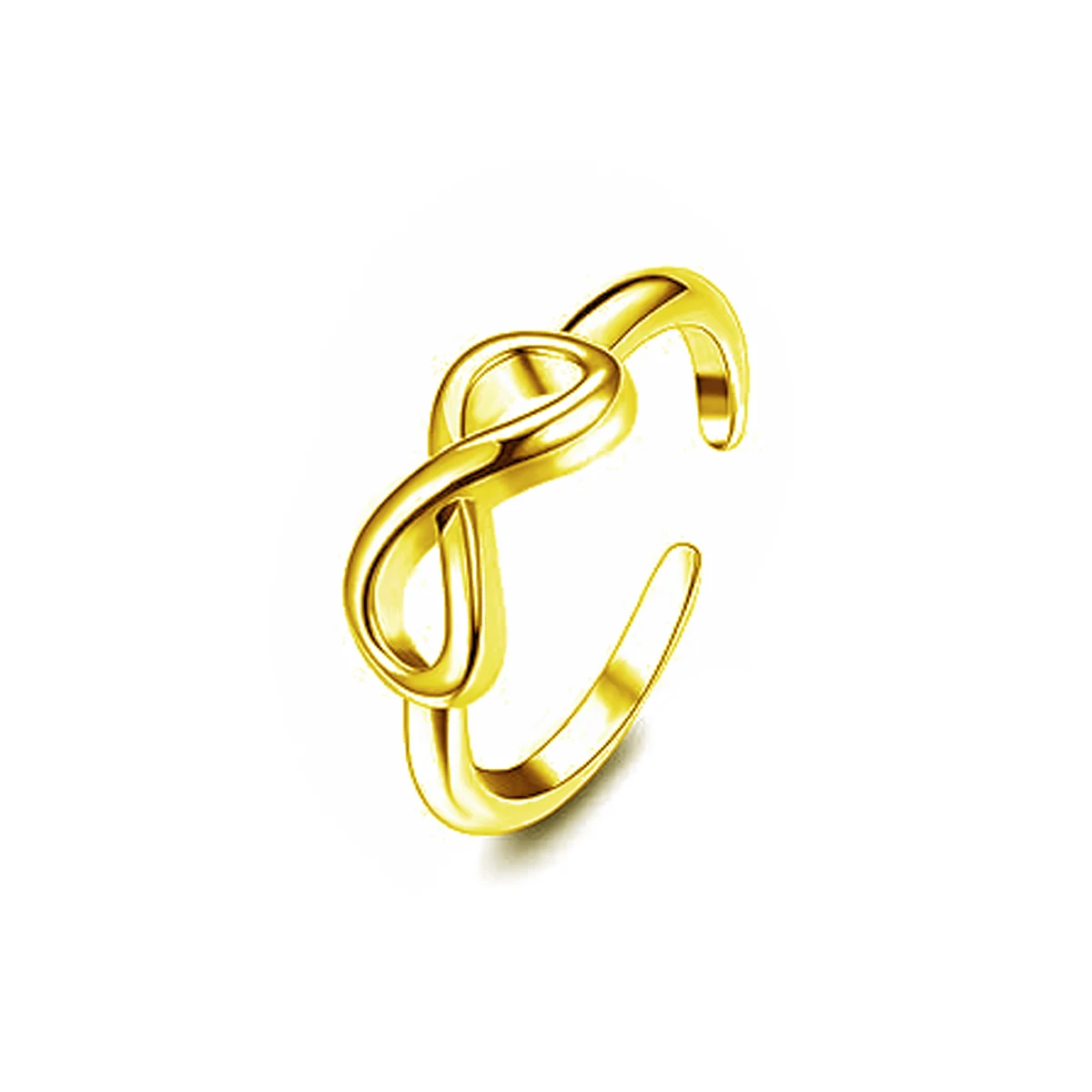 3pc Adjustable Bow Hollow Lotus Design Toe Ring Set