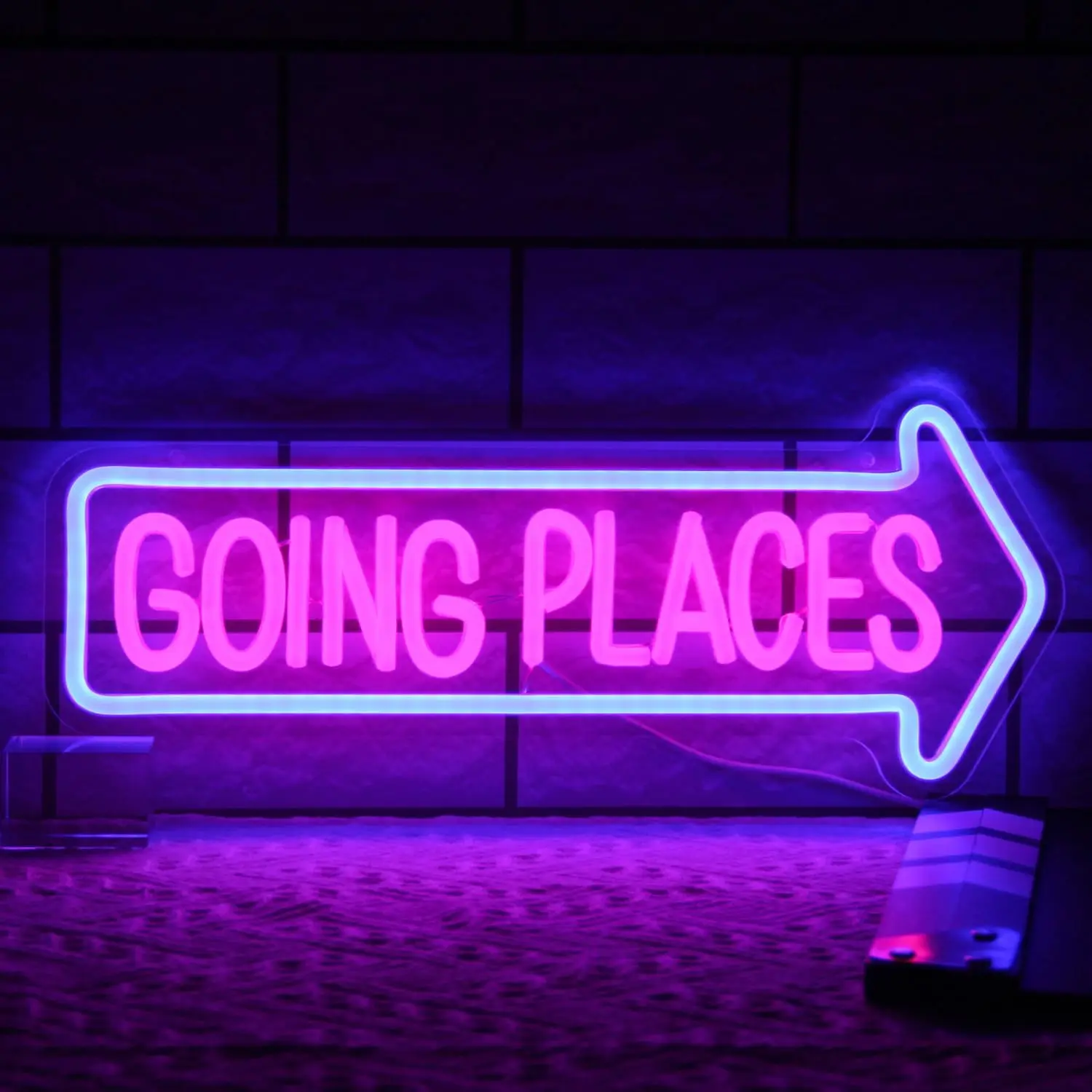 

Going Places Neon Sign LED Neon Light Decor Dimmable USB Powered for Bedroom Bar Man Cave Office Decor Perfect Gift for Friend