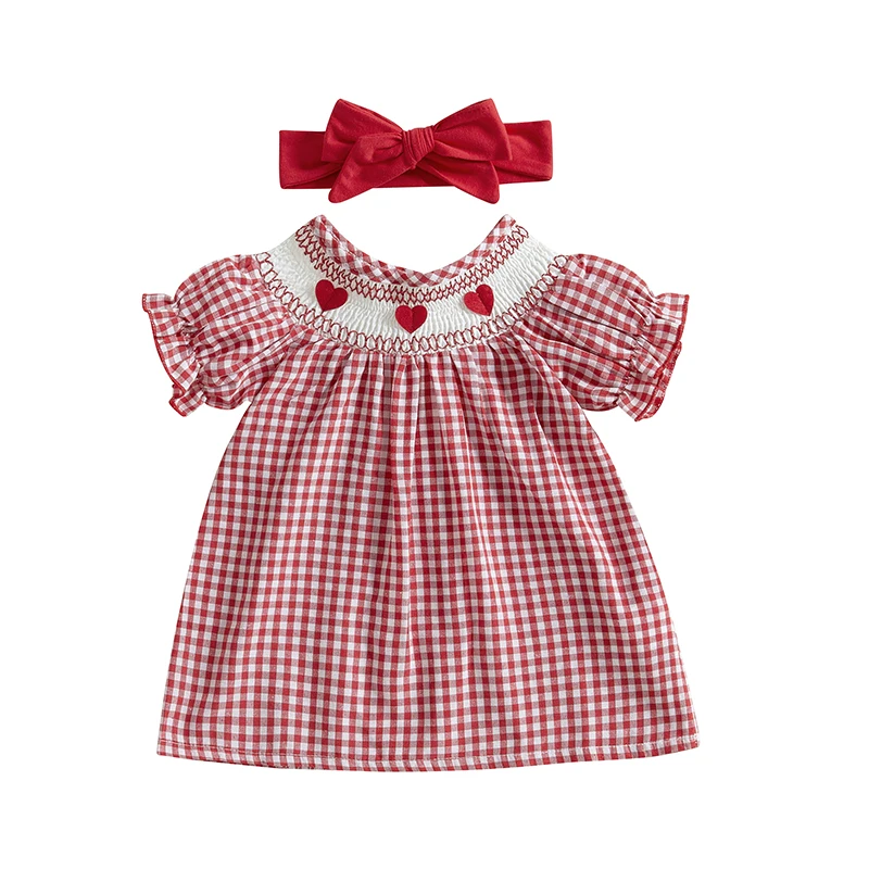 Toddler Baby Girl Valentines Outfit My First Valentines Day Dress Princess Heart Dresses Cute Photoshoot Clothes