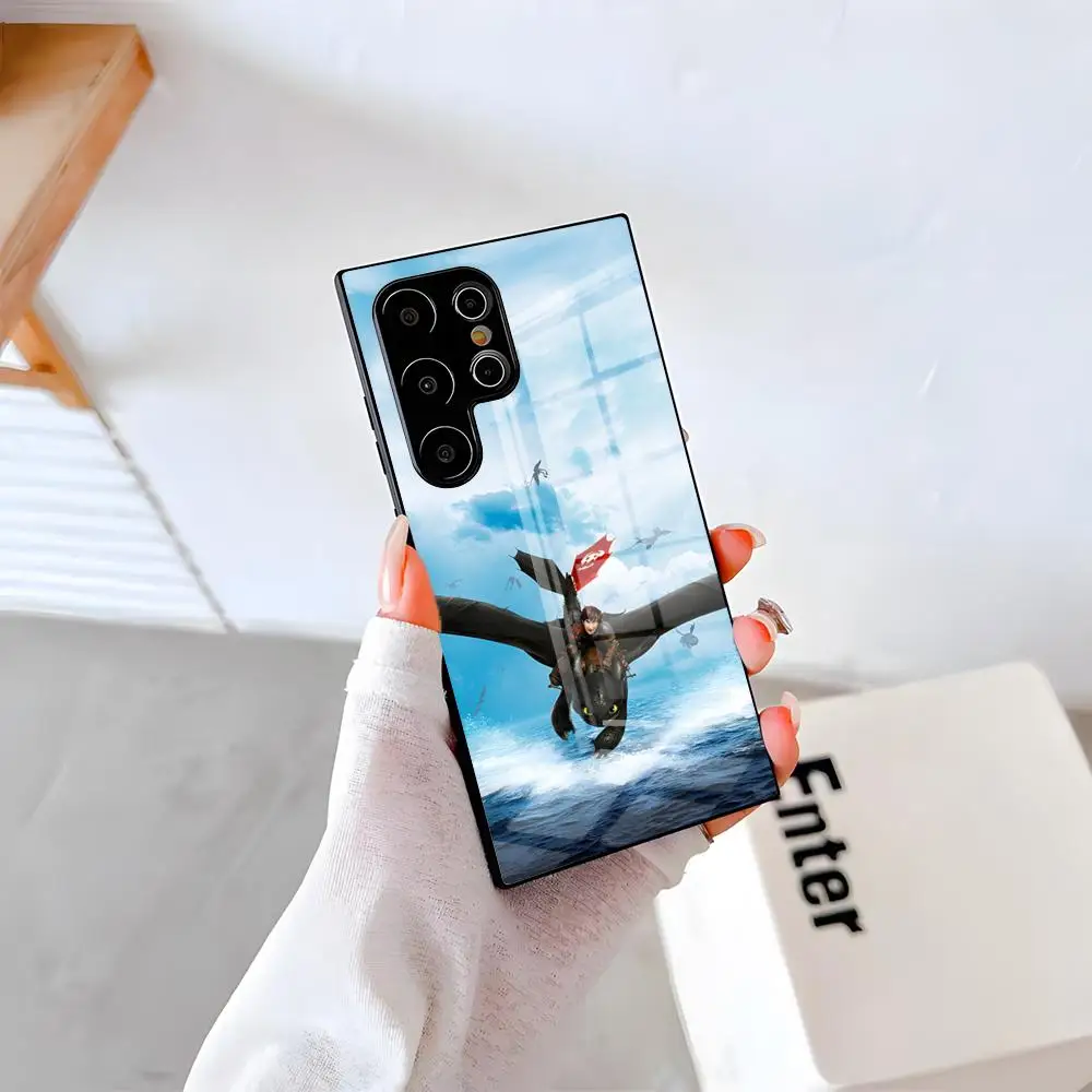 Cartoon How Train Your Dragon Phone Case For Samsung A57 A37 A33 5G A54 A36 A35 A56 A52 A17 Shockproof Glass Cover