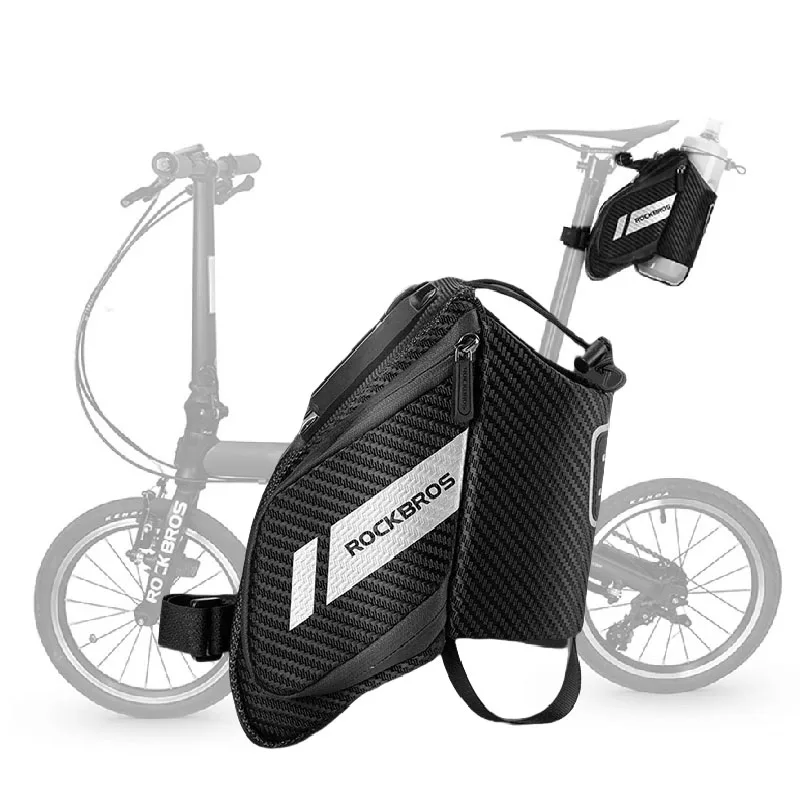 

Bicycle Tail Bag MTB Bike Bag Trunk Cycling Travel Saddle Bag Package Bags Rear Carrier Bags With Water Bottle Pocket 1L