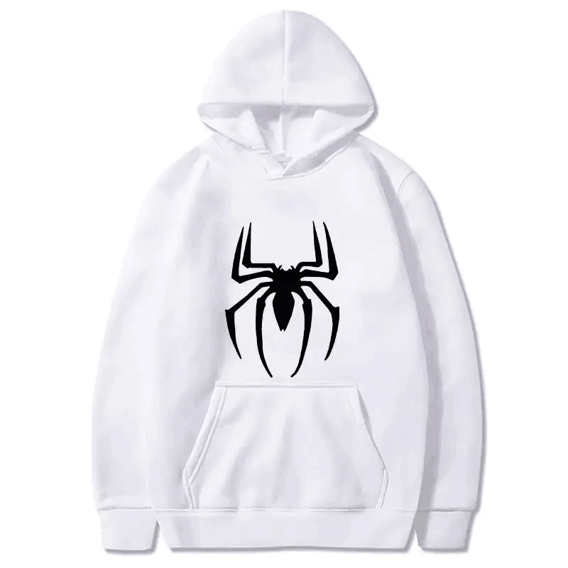 2024 Sporty Cotton top New Men\'s Hoodie Street Fashion Spider Print Sweatshirt Fleece Hoodie Ladies Casual Funny Loose Hoodie