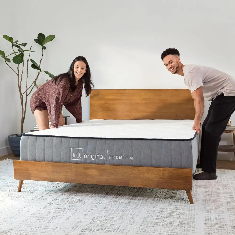 12 Inch Dual Layer Memory Foam Mattress - High-Density Bed-in-a-Box with Cooling Technology & Supportive Comfort - Medium-Firm,