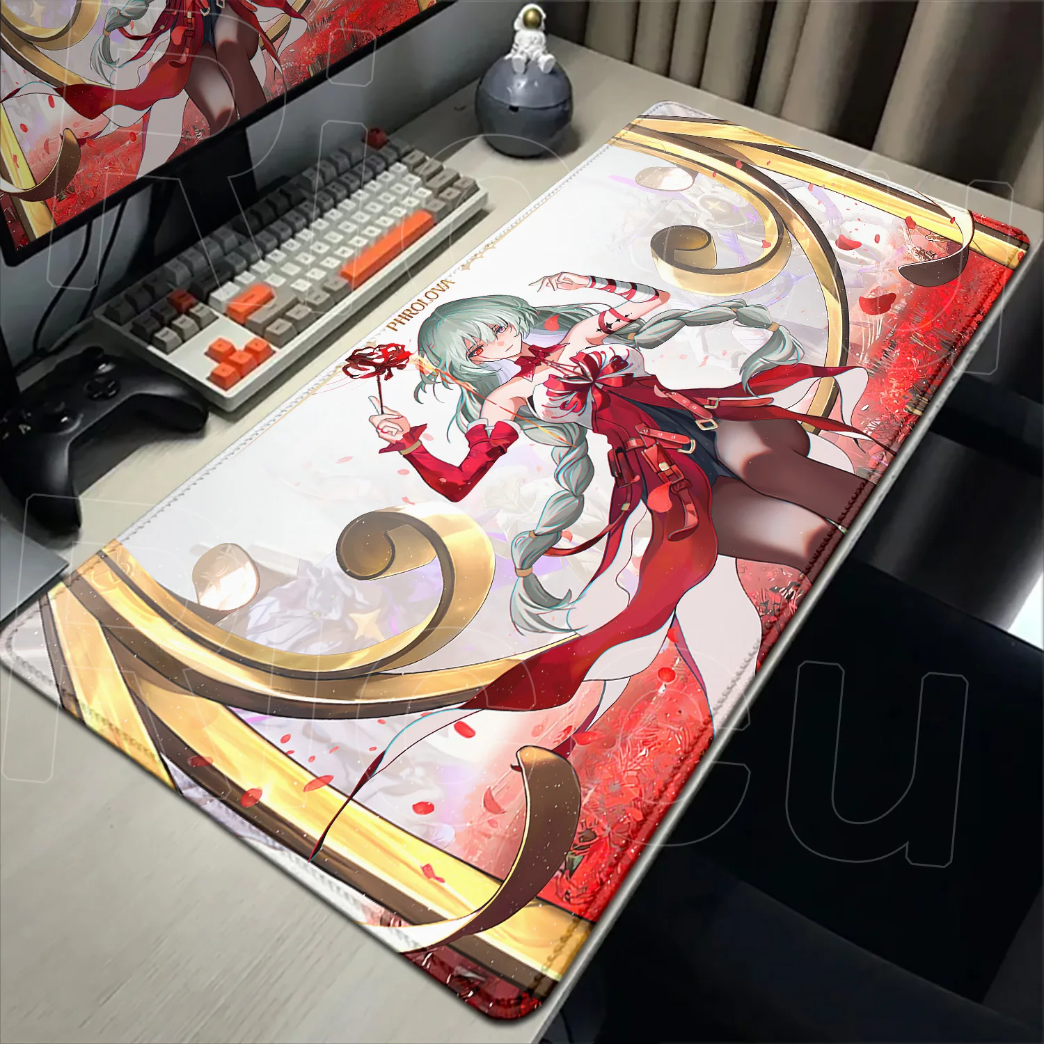 

Hot Game Wuthering Waves Phrolova Mouse Pad New Cute Red Girls Mousepad Gaming Computer Gamer PC Keyboard Laptop Rubber Desk Mat