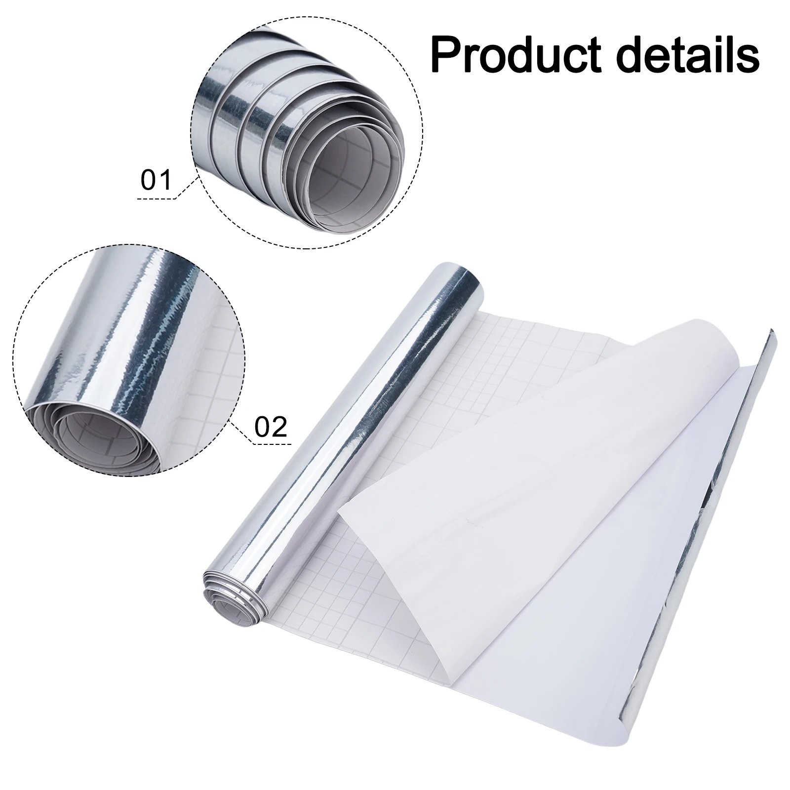 

Car Silver Chrome Vinyl Film Wrap Sticker 30x152cm Car Sticker Decal Sheet Roll Film Decal Air Bubble Free Silver Chrome