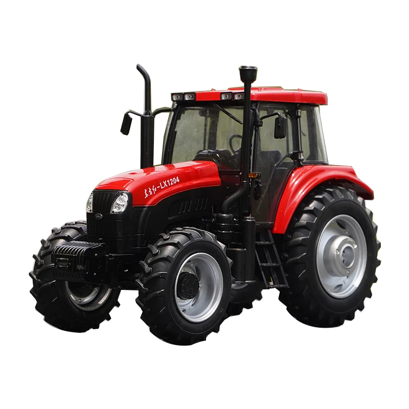 Collectible Alloy Model Toy Gift 1:24 Scale YTO LX1204 Wheeled Tractor Agricultural Machinery Farm Vehicles DieCast Toy Model