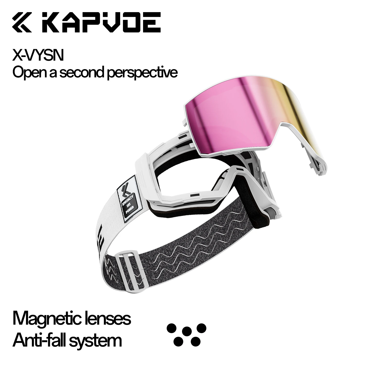 

Kapvoe Photochromic Snow Goggles Men Ski Goggles Snowboard Anti-Fog Mask for Women UV400 Protection Glasses Snowmobile Winter