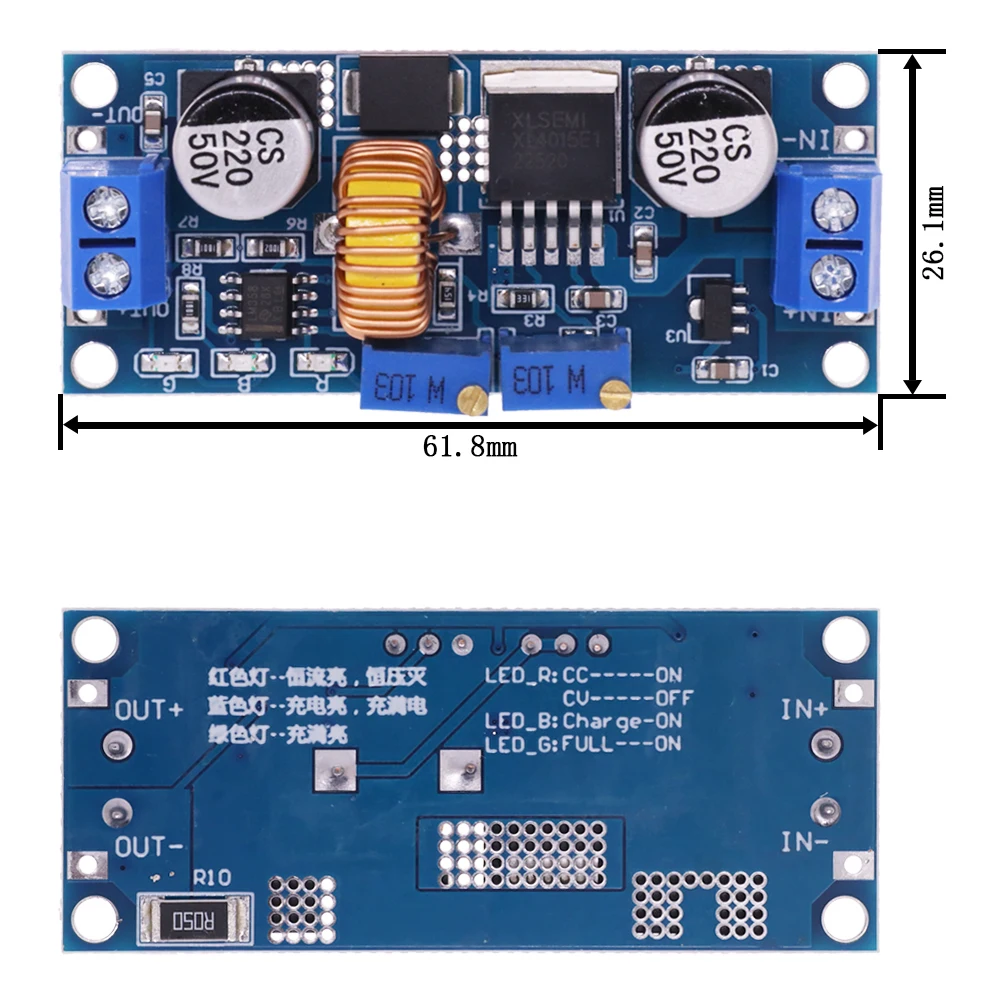 XL4015 5A DC to DC CC CV Lithium Battery Step down Charging Board Led Power Converter Lithium Charger Step Down Module XL4015 E1