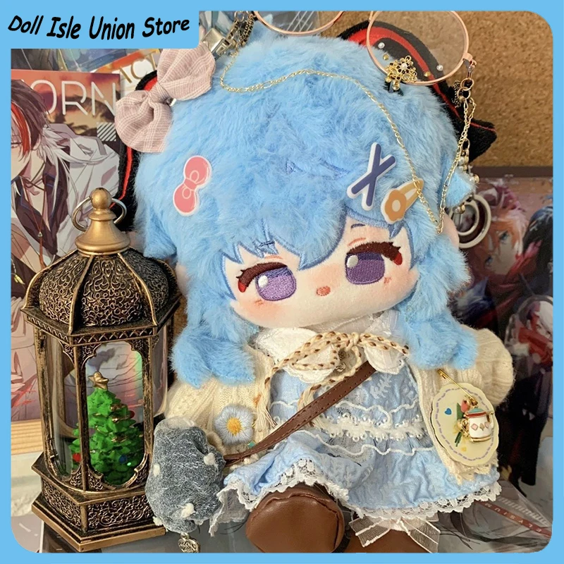 

Anime Girl Ganyu Genshin Impact Attributes Cotton Doll Cartoon Plush Skeleton Body Toy 20cm Game Dress Up Plushie Gift