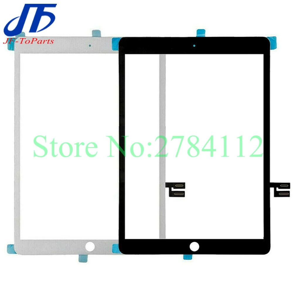 10Pcs Replacement For iPad 7 8 10.2 2019 A2197 A2198 A2200 7th 8th Touch Screen Digitizer Panel Assembly Display With Adhesive