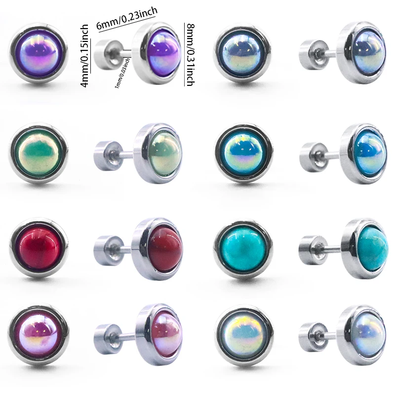 

16pcs Elegant Cubic Zirconia Hug Hoop Ear Stud,Trendy Novel Hypoallergenic Cartilage Earrings Stud Accessories Jewelry Gifts