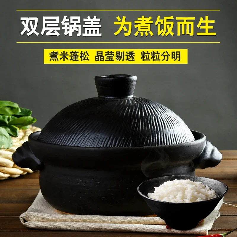 For Clay Pot Cooking Casserole  Noodles Pan Heat Resistant Casserole Soup Ceramic Cookware Panelas Home Products DH50S