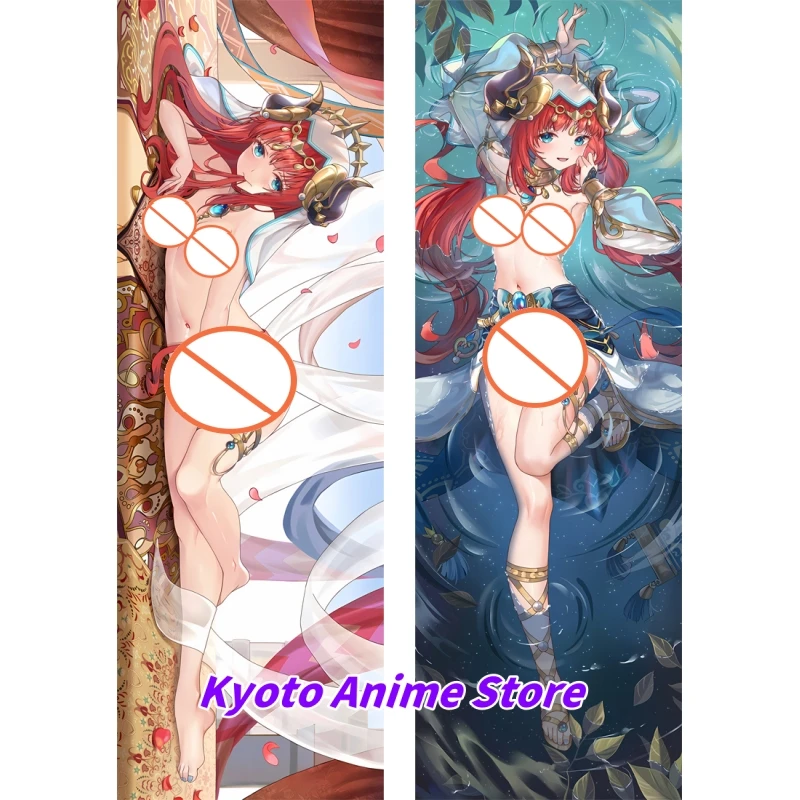 

Dakimakura Anime Pillow Case Genshin Impact Nilou Double-sided Print Of Life-size Body Pillowcase Gifts Can be Customized