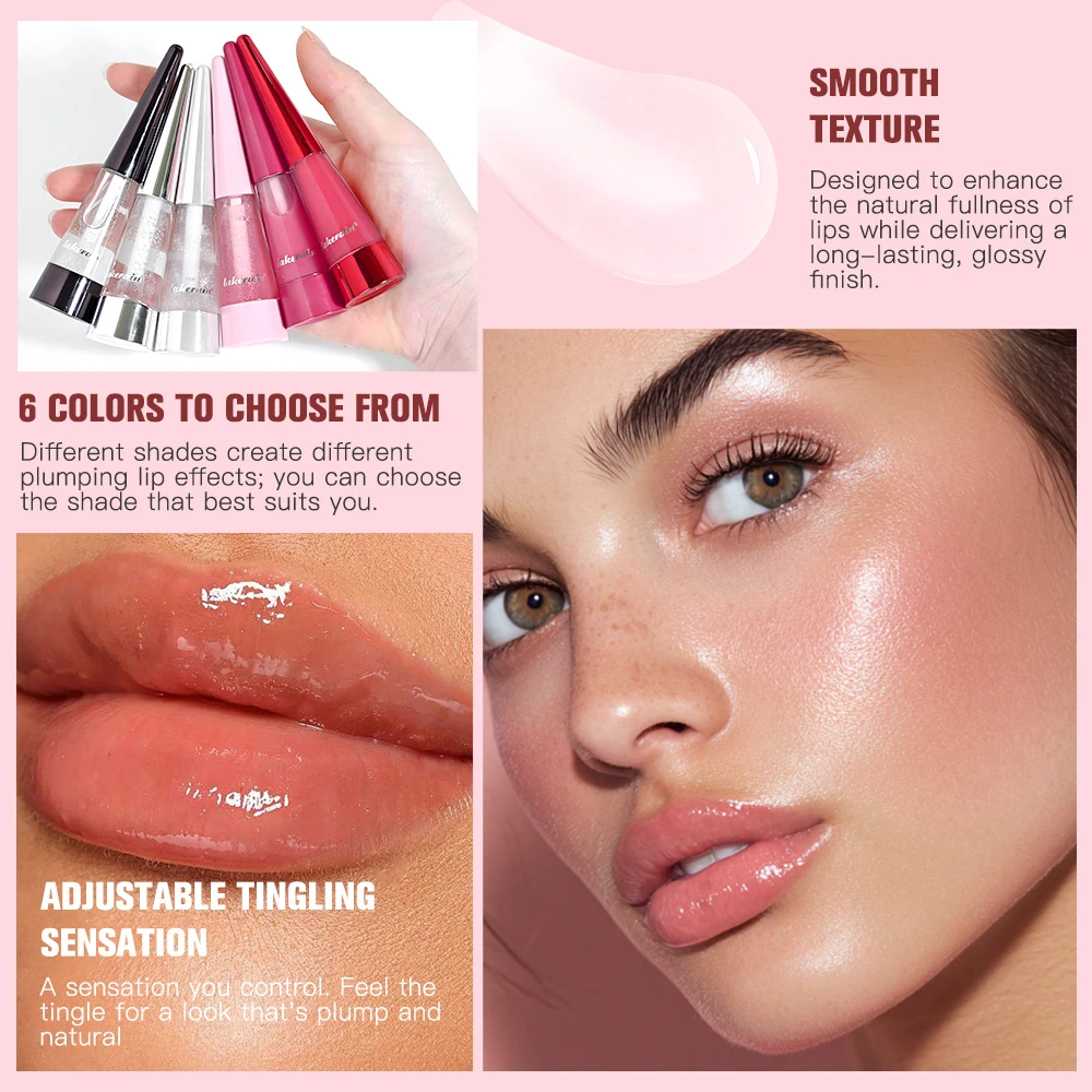 7Lip Plumper Moisturizing Lip Oil Hydrating Plump Fuller Lips
