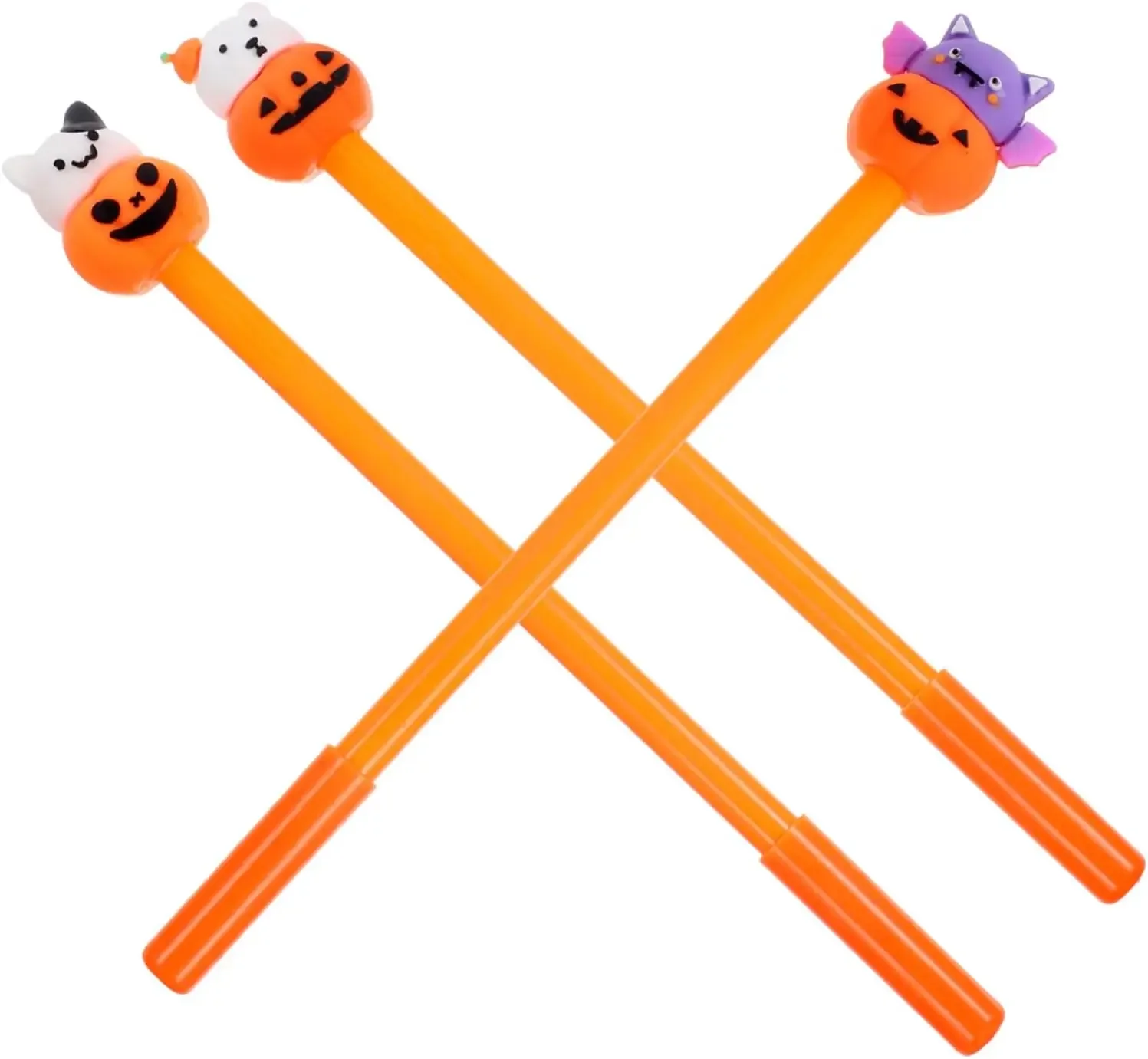 24 Pcs Halloween Pumpkin Gel Pen Cute Kawaii Pens Halloween Pen Halloween Goodies Bag Fillers School Supplies