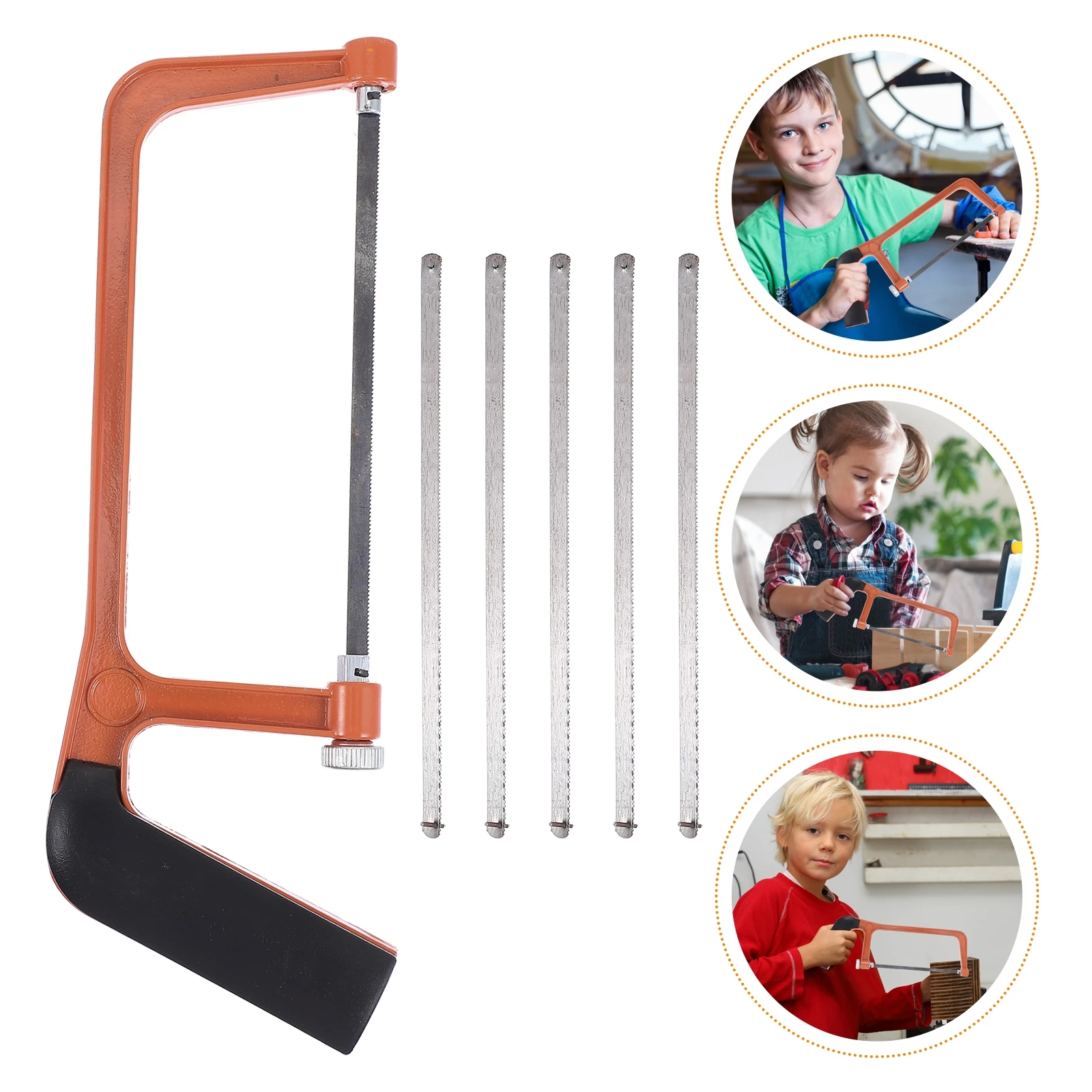 Zestaw Mini Piłka do Drewna dla Dzieci, Piła Ręczna DIY z Antypoślizgową Rączką, Narzędzie Stolarskie, Łatwa Wymiana, Szybkie Cięcie, Naprawa Mebli Ogrodowych