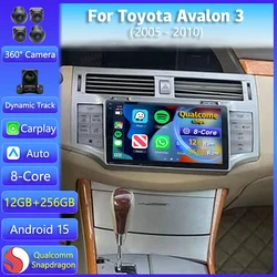 Android 15 Carplay DSP Car Radio For Toyota Avalon 3 2005 2006 - 2010 Autoradio Multimedia Player GPS 2Din Head Unit GPS Stereo