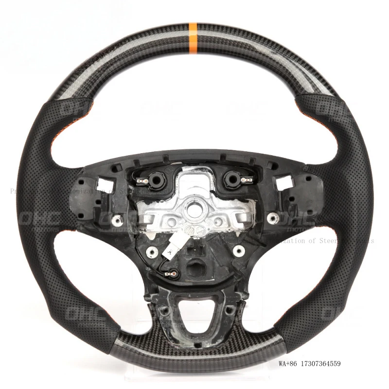 for Mercedes-Benz Smart models, carbon fiber steering wheel for electric car modification