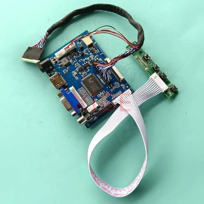 

Плата драйвера контроллера для Φ DIY Kit LP101WH1-TLA1 10,1 "HDMI-совместимый 2AV VGA LVDS 40 Pin 1366x768