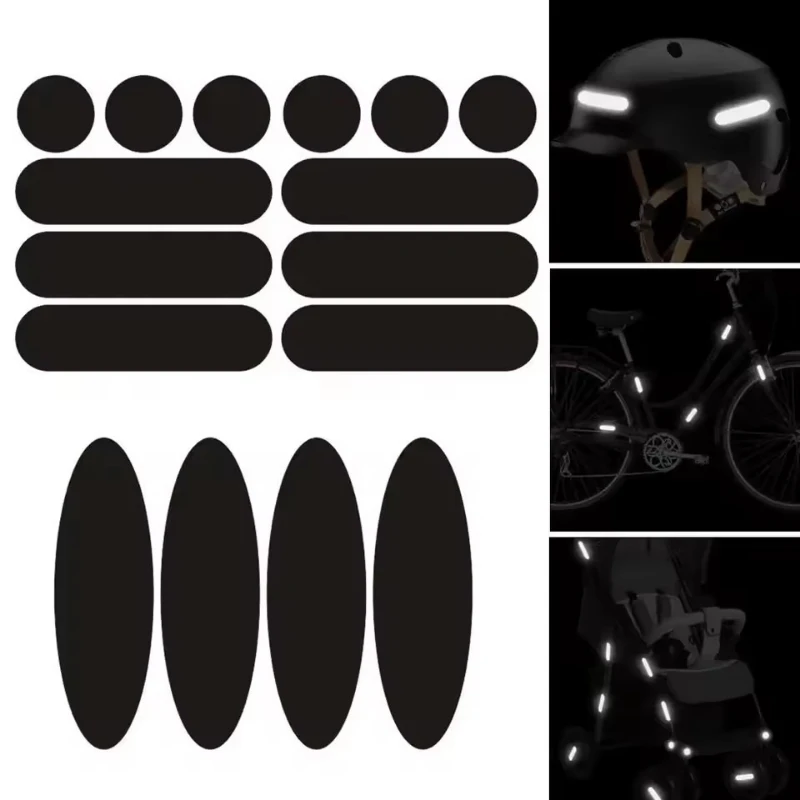 

Universal Motorcycle Reflective Helmet Stickers Invisible Black Reflective Stickers Arrow Reflective Tape Motorcycle Body Bike