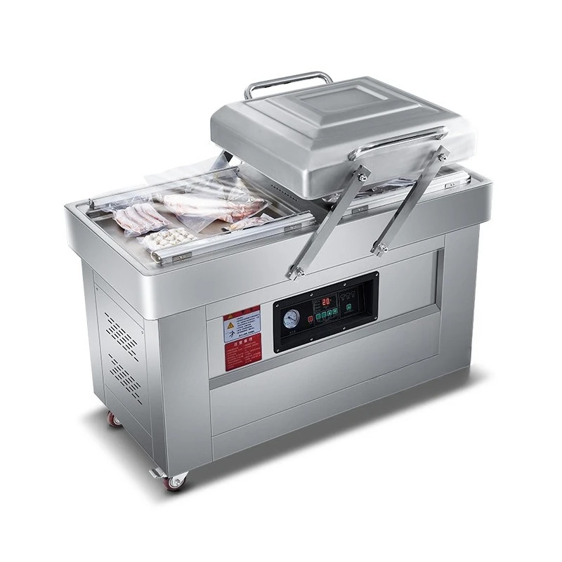 l large food packaging machine Automatic double chamber evacuation machine Cooked food packing and sealing machine