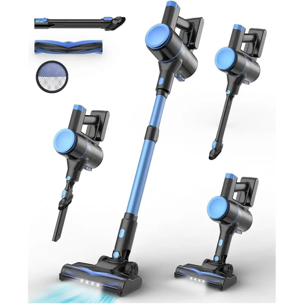 

Легкий беспроводной пылесос с мощным всасыванием, аккумулятором 2200 мАч, временем работы 40 минут, функцией самостоятельной стабилизации, перезаряжаемый.