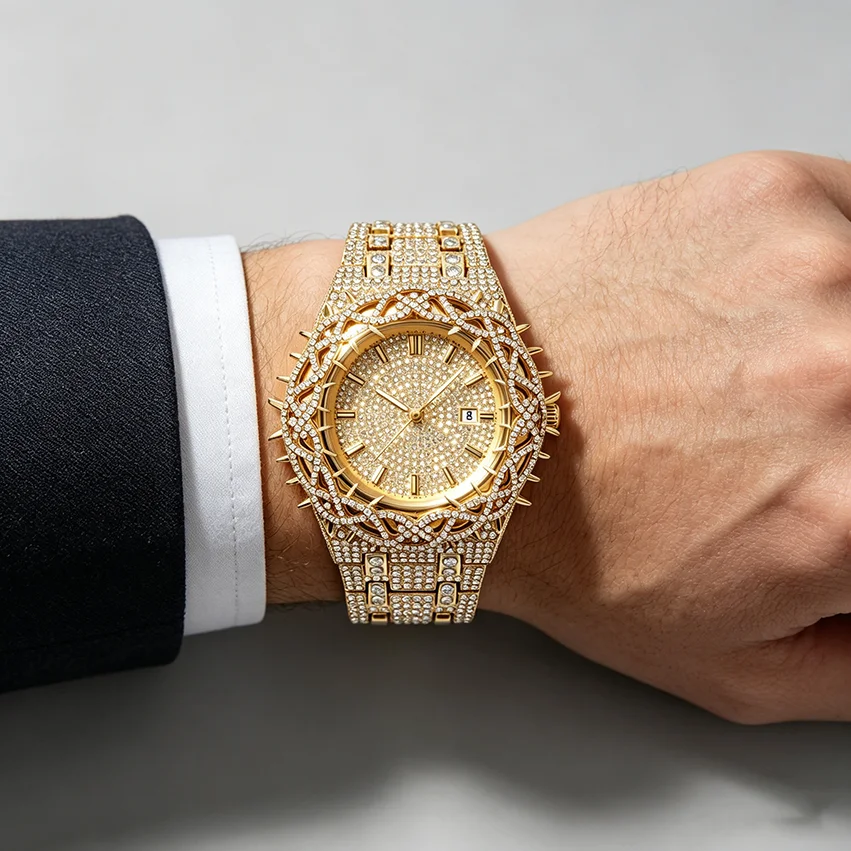 남성용 고급 패션 다이아몬드 시계, 최고급 브랜드, 화 - Luxury Watch Iceberg 리뷰 및 가격
