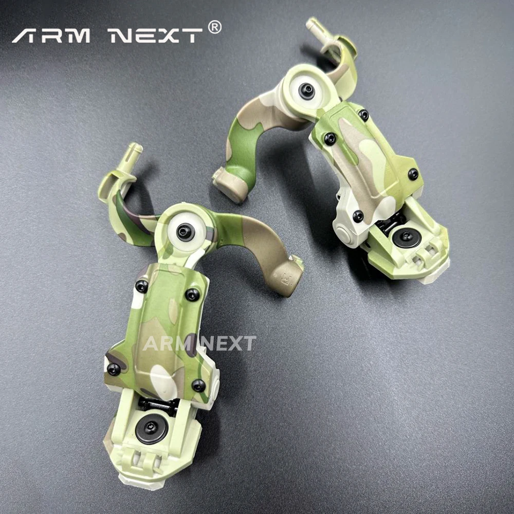 Military Headset Holder Multi-angle Rotation Helmet Rail Adapter For Tactical Headset Fit OPS Core ARC And Team Wendy M-LOK Rail