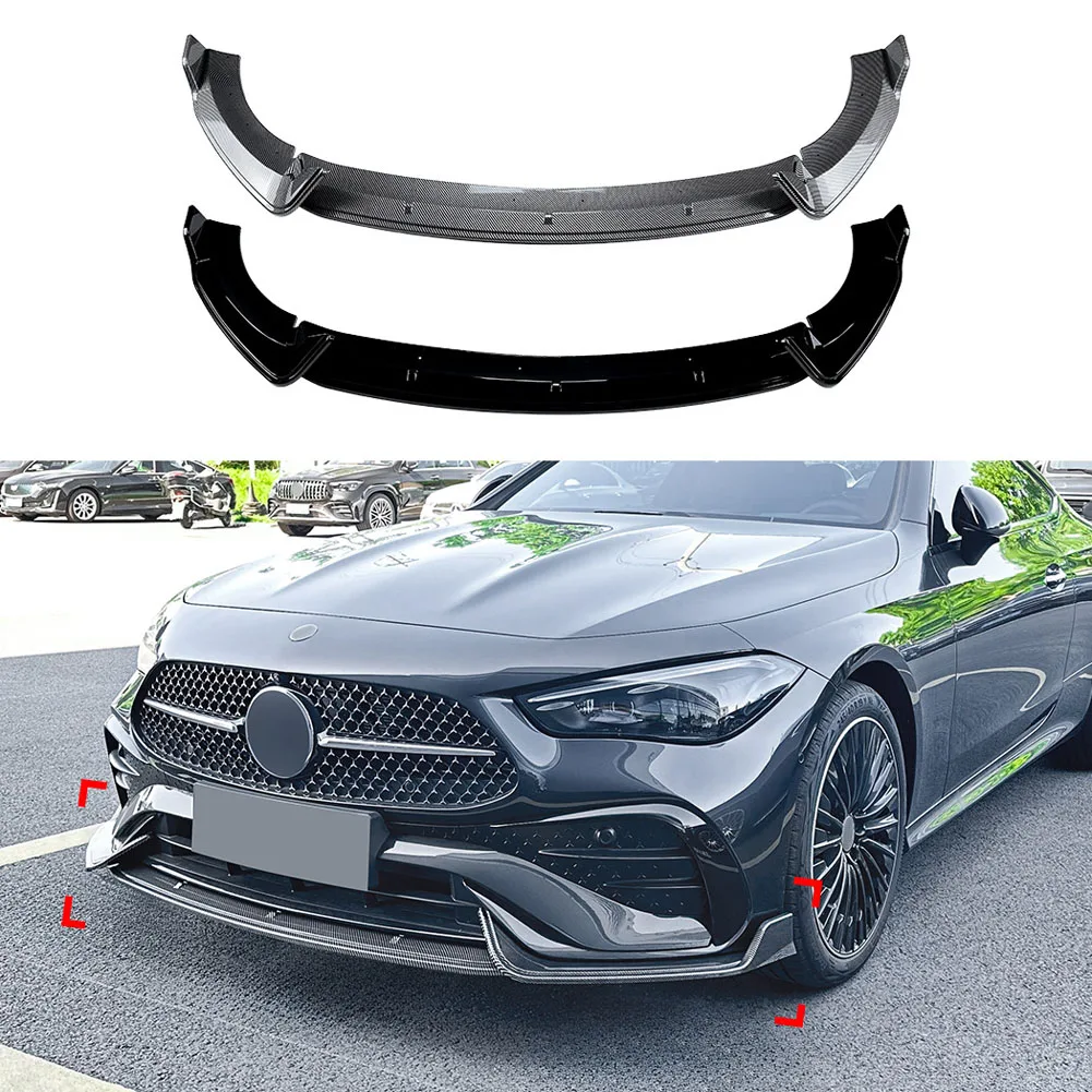 

Front Bumper Lower Splitter Lip Spoiler Diffuser Body Kit For Mercedes Benz CLE Coupe C236 2024+AMG