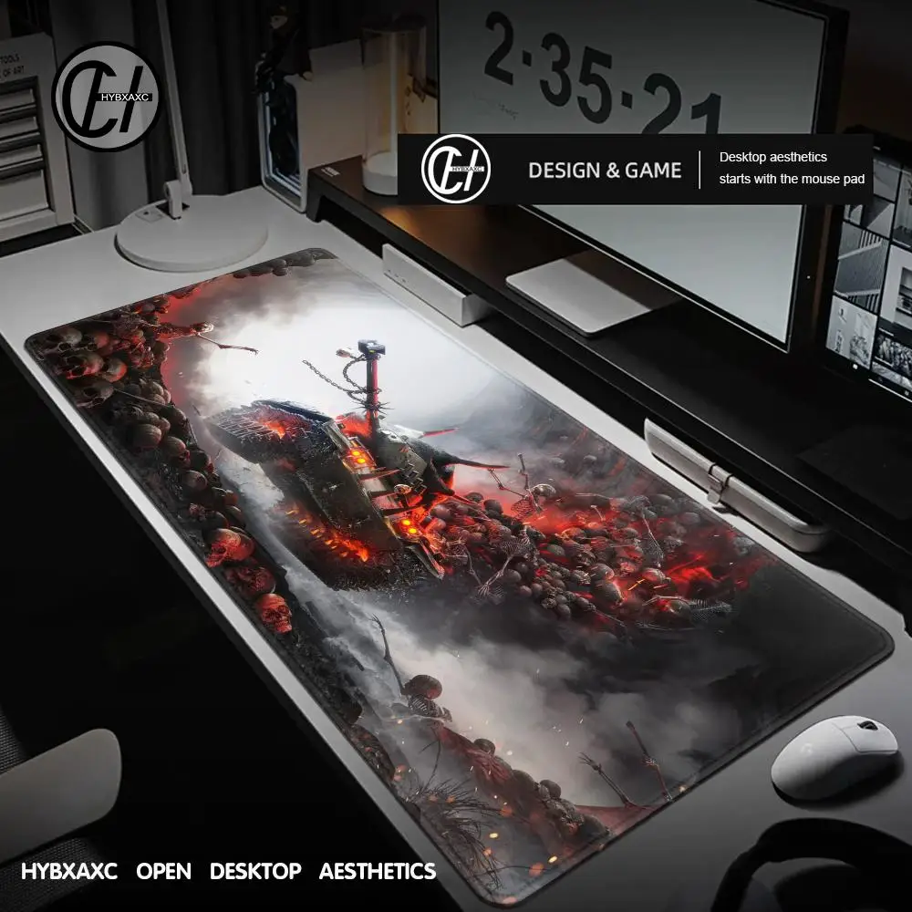 HD Custom WWorld Of T-Tanks Large Game Mouse Pad Desk Mouse Pad  Extended Gaming Keyboard Mats Large 100x50cm XXL Gamer Mousepad