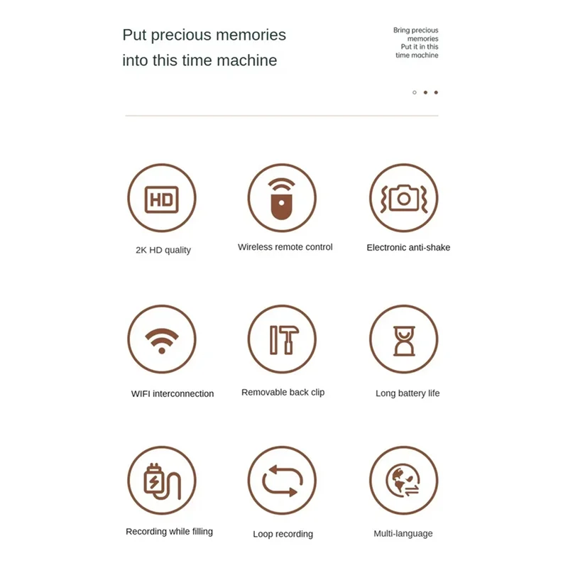 A47F-New S7 2K Ultra HD كاميرا رياضية لاسلكية واي فاي App الكلب القط كاميرا للحيوانات الأليفة طوق عمل كاميرا صغيرة سجلات الفيديو للخارجية