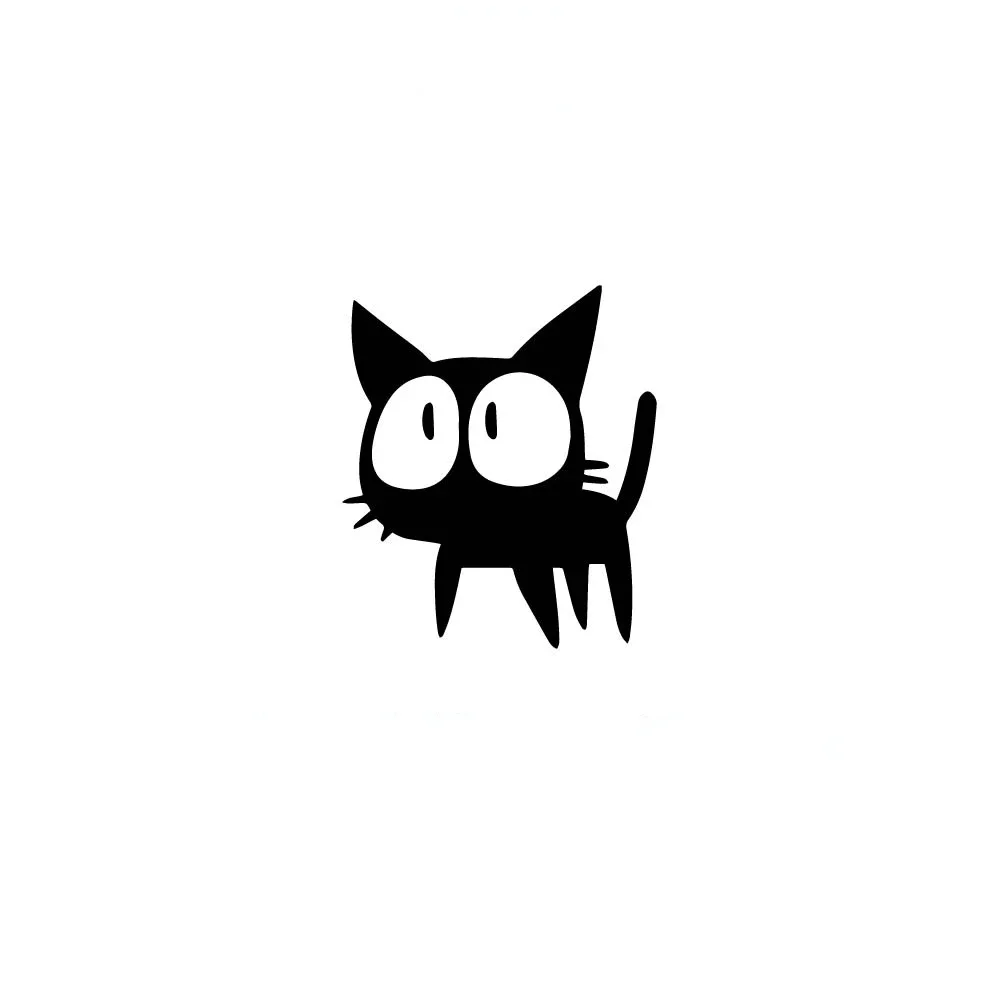 Car Sticker Decal Cute Cat Sports Styling Auto Racing Creativity Personality Waterproof Decoration Accessories PVC,12cm