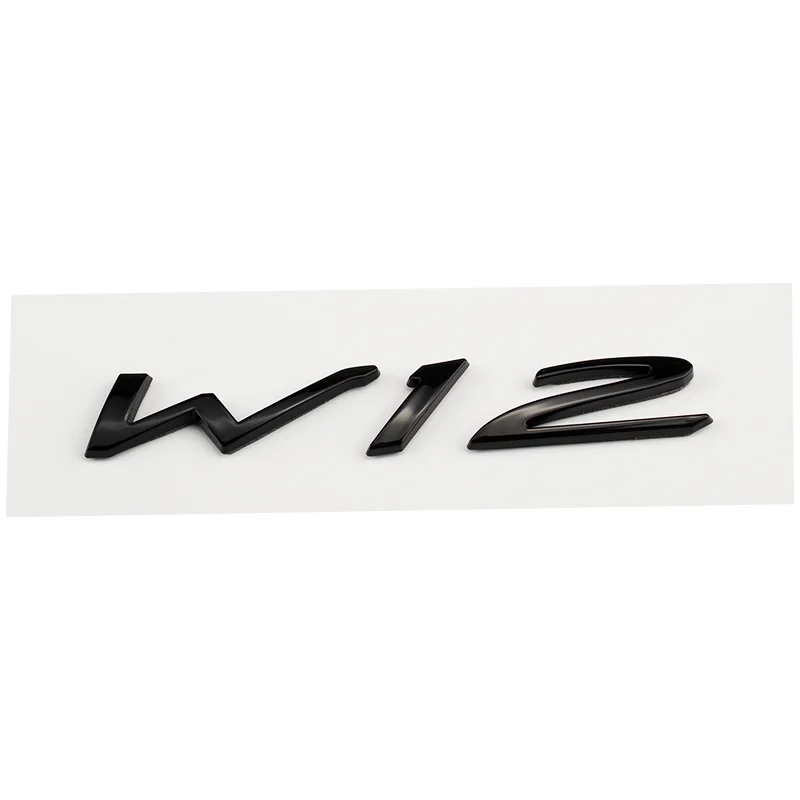 Car W12 Logo Trunk Fender Body Badge Emblem Decals Sticker For Bentley Continental GT Flying Spur Bentayga Mulsanne Parts ﻿ - Image 4