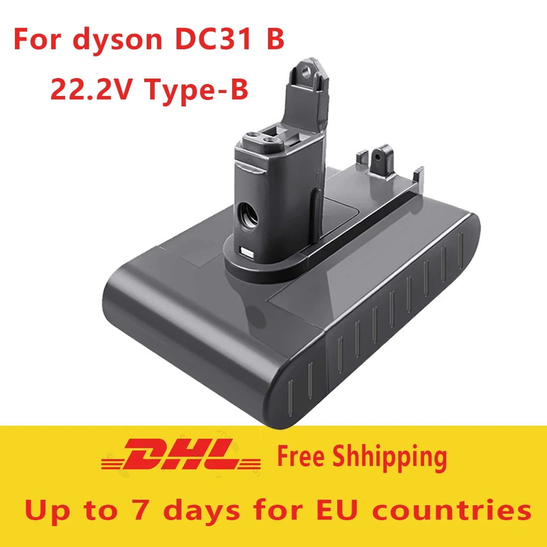 For Dyson DC35 DC45 DC31B DC34 DC44 Animal DC56 DC57 DC31 Type-B Battery 22.2V 4000mAh Li-ion Vacuum Battery Only Fit Type B