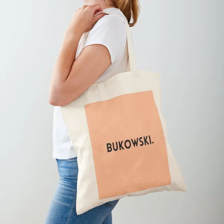 

Charles Bukowski Minimalist Name Design Tote Bag Women's bag Cloth bag hand bags Customizable tote