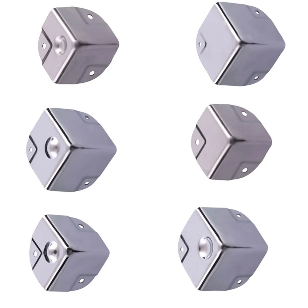 Protection d'angle de Table en acier inoxydable, 4 pièces, Style rétro élégant, Durable et pratique pour la décoration et la Protection des meubles