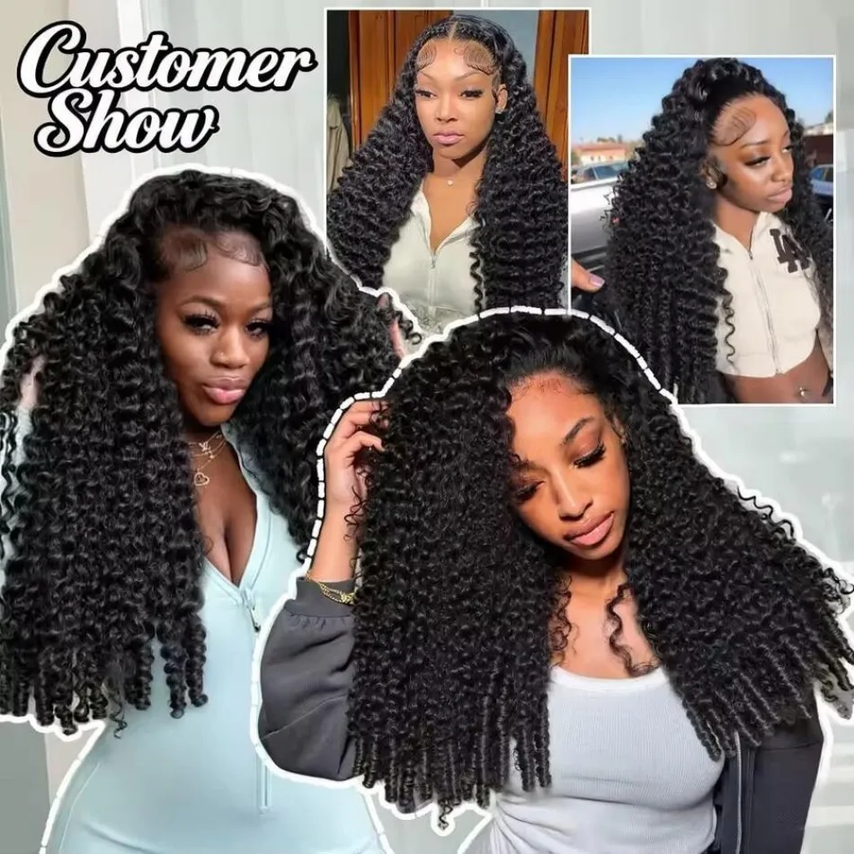 12A Burmese Curly Bundles Human Hair Water Wave 3 4 Bundle Raw Hair Extensions Natural Color Remy Weave Brazilian Wigs Original image 6